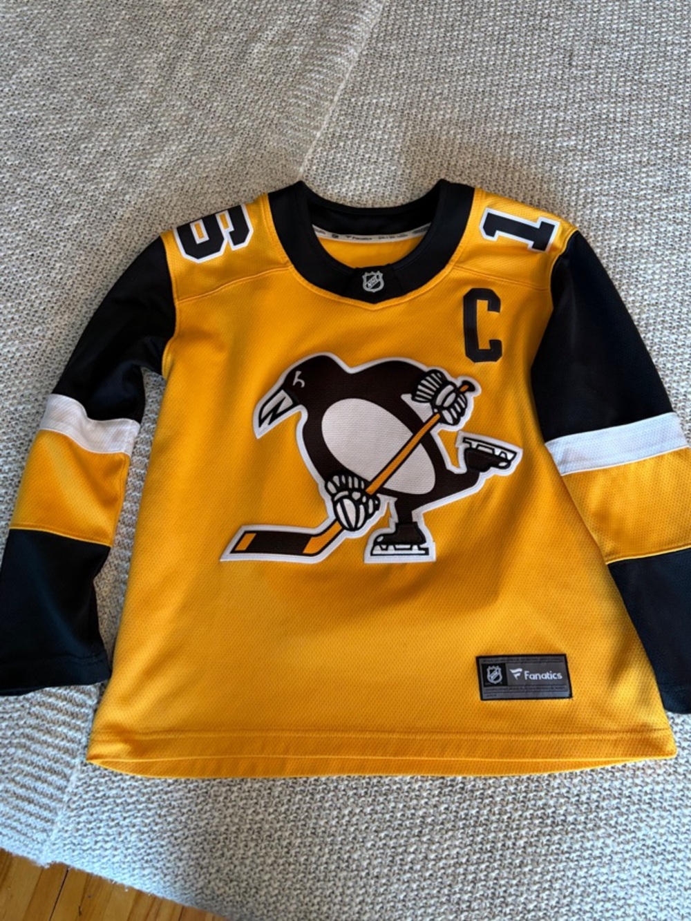 Fanatics Kids' Pittsburgh Penguins Jason Zucker Embroidered Jersey
